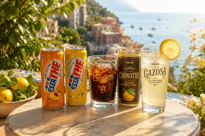 estathe, chinotto, limonada... vos boissons italiennes rafraîchissantes
