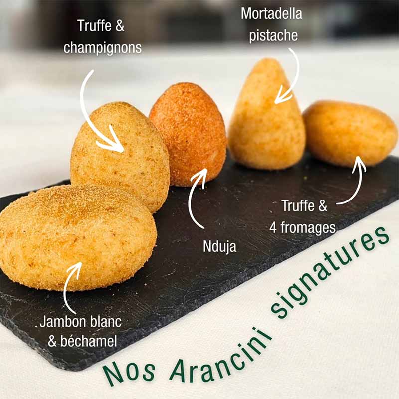 nos recettes spéciales d'arancini