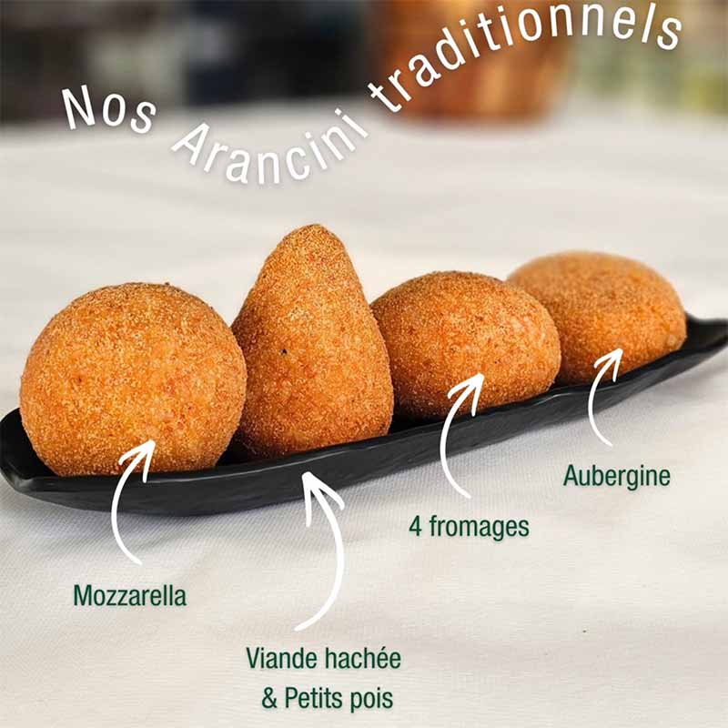 Nos arancini traditionnels